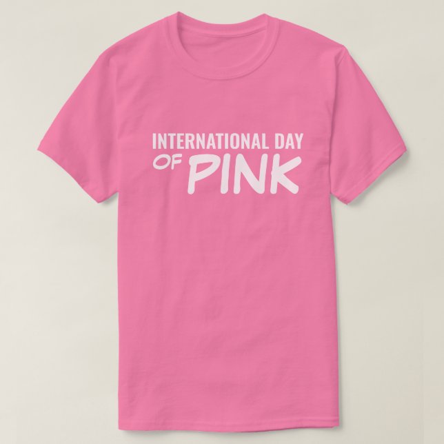 T-shirt Journée internationale du rose (Design devant)