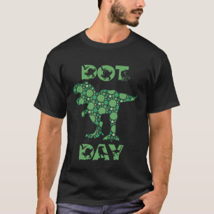T-shirt Journée internationale Poka Dot Rex Dot Dinosaur V
