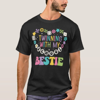 T-shirt Journée jumelle Amis Scolaire gagnant avec mon mei