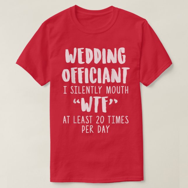 T-shirt Journée mariage Officielle Internet Ordonné Minist (Design devant)