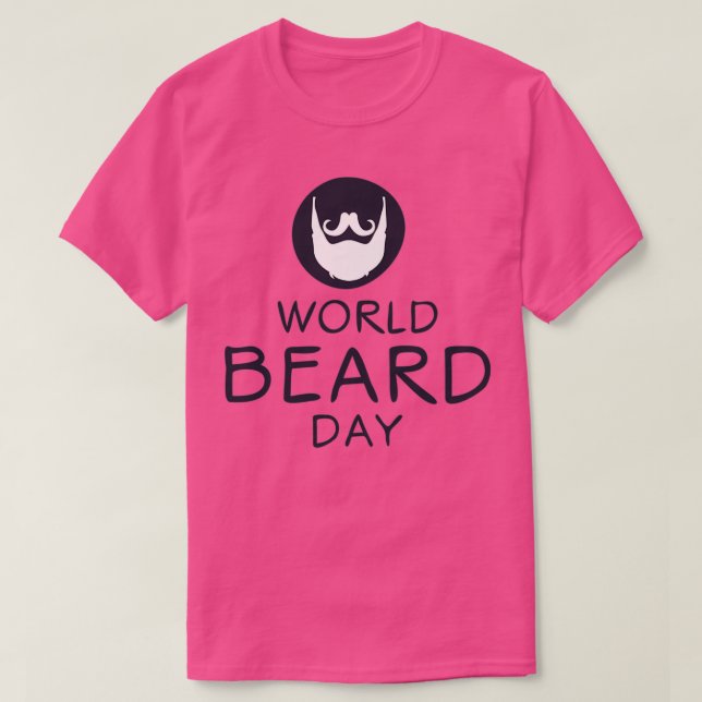 T-shirt Journée mondiale de la barbe, le 4 septembre (Design devant)