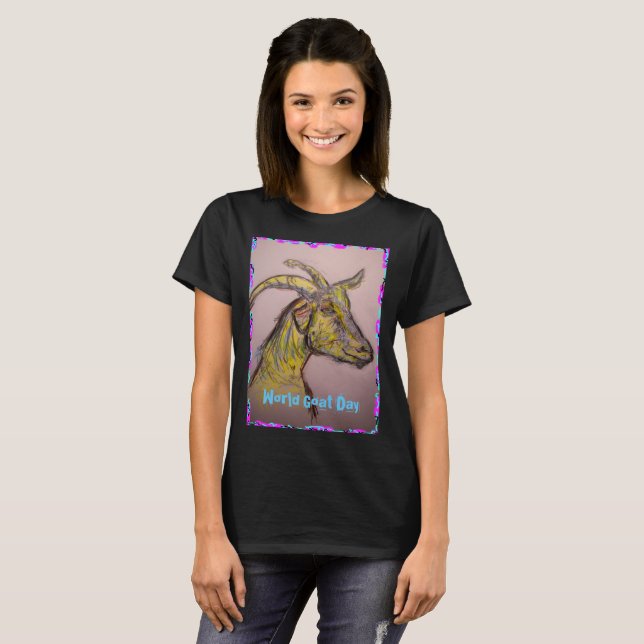 T-shirt Journée mondiale de la chèvre (Devant entier)