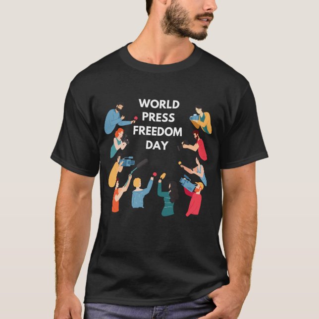 T-shirt Journée mondiale de la liberté de la presse (Devant)