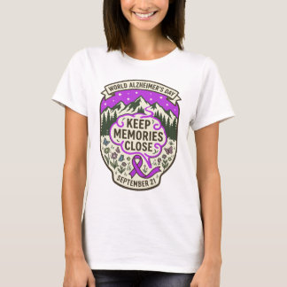T-shirt Journée mondiale de la maladie d'Alzheimer Garder