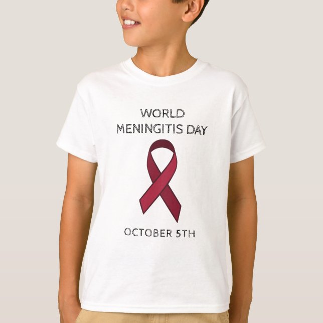 T-shirt Journée mondiale de la méningite - 5 octobre (Devant)