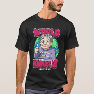 T-shirt Journée mondiale de la ménopause 18 octobre Nous s