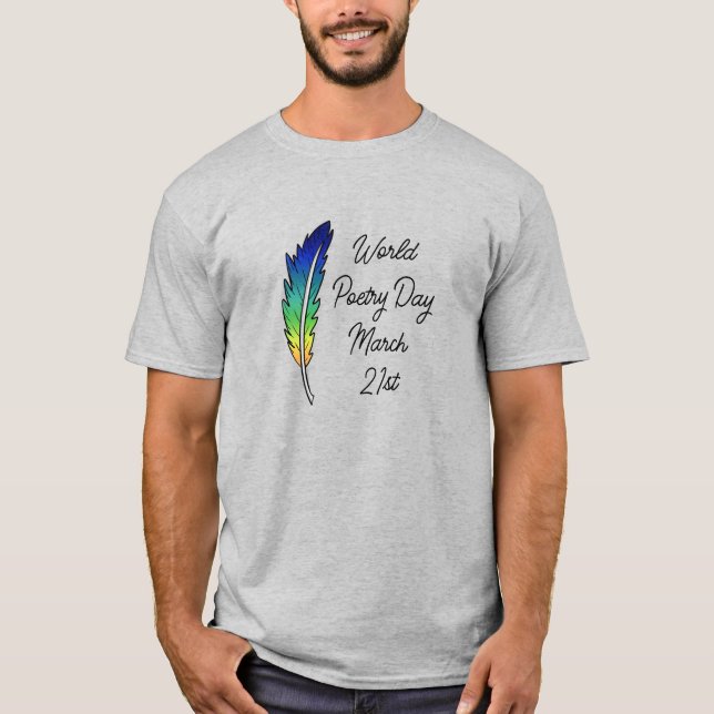 T-shirt Journée mondiale de la poésie | 21 mars (Devant)
