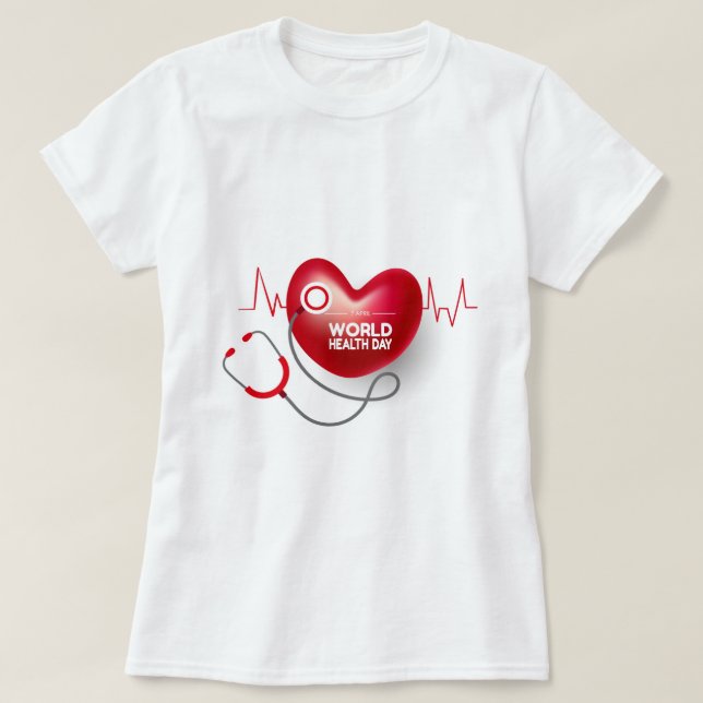 T-shirt Journée mondiale de la santé (Design devant)