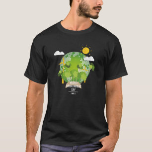 T-shirt Journée mondiale de l'environnement Travailler ens