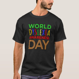 T-shirt Journée mondiale de sensibilisation à la dyslexie