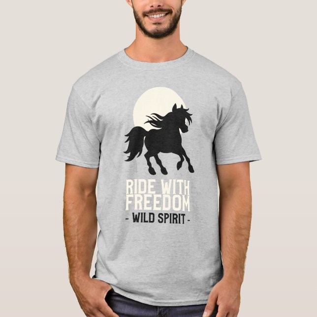 T-shirt Journée mondiale des animaux - Ride avec Freedom H (Devant)