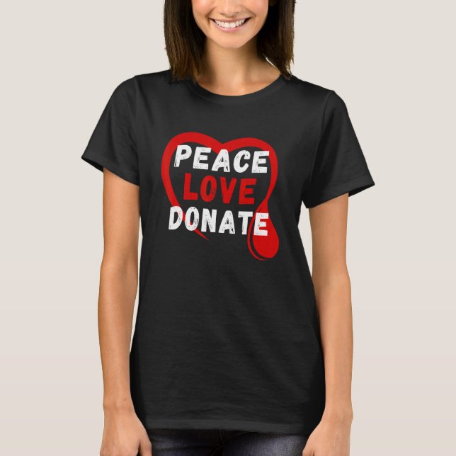 T-shirt Journée Mondiale Des Donateurs De Sang Chaque Drop (Devant)