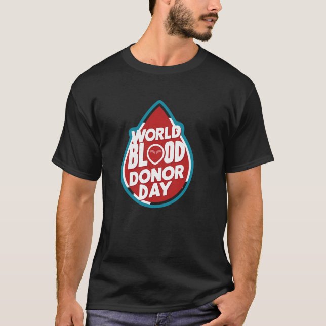 T-shirt Journée mondiale des donneurs de sang (Devant)
