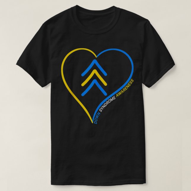 T-shirt Journée Mondiale Des Hommes Sur Le Syndrome De Dow (Design devant)