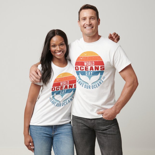 T-shirt Journée mondiale des océans - Sauvez nos océans (Unisexe)