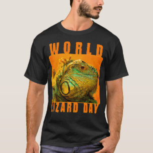 T-shirt Journée mondiale du Lézard, iguane