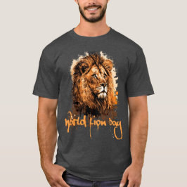 T-shirt Journée mondiale du lion
