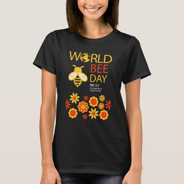 T-shirt Journée mondiale du miel 20 mai (Devant)