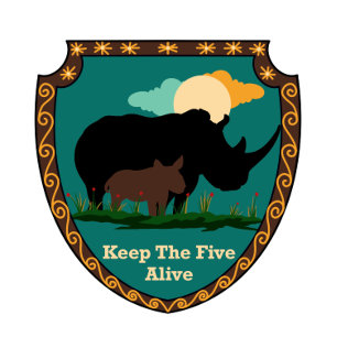 T-shirt Journée mondiale du rhinocéros pour que les cinq r