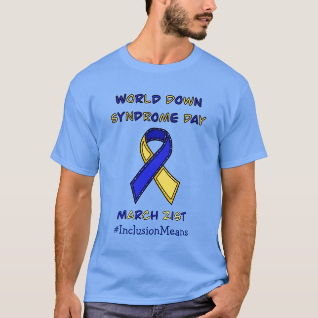 T-shirt Journée mondiale du syndrome de Down - 21 mars (Devant)