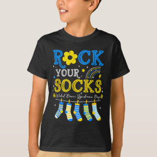 T-shirt Journée mondiale du syndrome de Down, chaussettes
