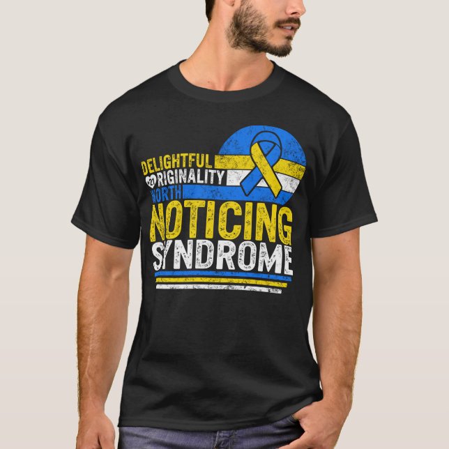 T-shirt Journée Mondiale Du Syndrome En Bas, Originalité D (Devant)