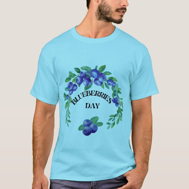 T-shirt Journée nationale des bleuets cueillères (Devant)