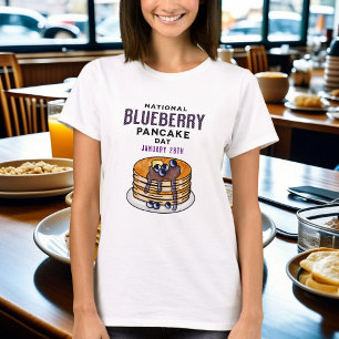 T-shirt Journée nationale des crêpes aux bleuets 28 janvie