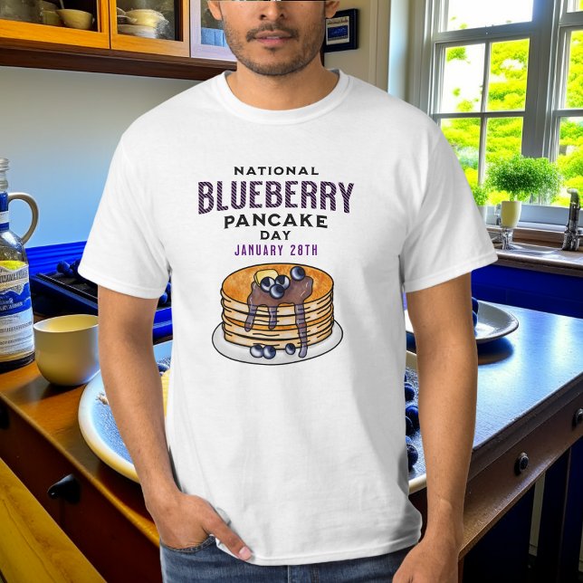 T-shirt Journée nationale des crêpes aux bleuets 28 janvie (Créateur téléchargé)