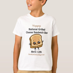 T-shirt Journée nationale des sandwichs au fromage grillé