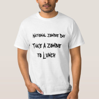 T-shirt Journée nationale des zombies Emmener un zombie dé