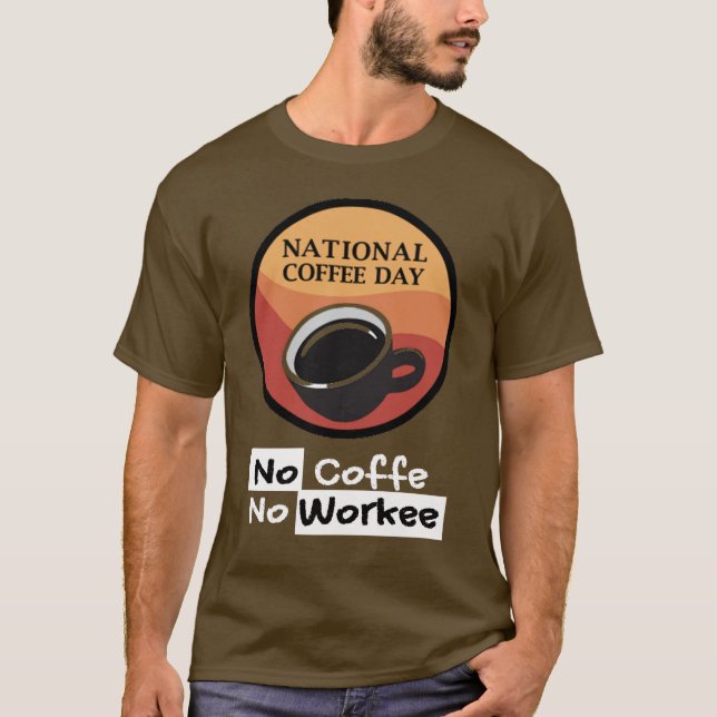 T-shirt Journée nationale du café 29 septembre (Devant)