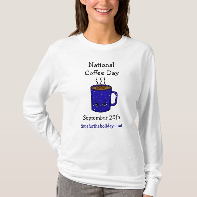 T-shirt Journée nationale du café 29 septembre | Vacances  (Devant)