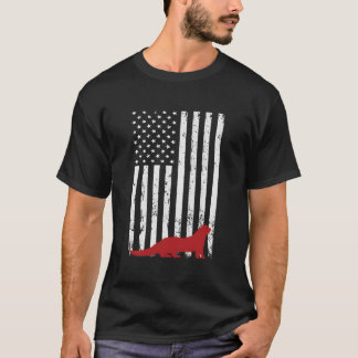 T-shirt Journée nationale du furet le 4 juillet Drapeau am