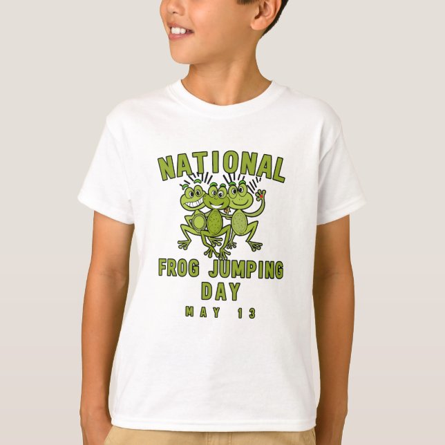 T-SHIRT JOURNÉE NATIONALE DU JUMPING FROG 13 MAI (Devant)