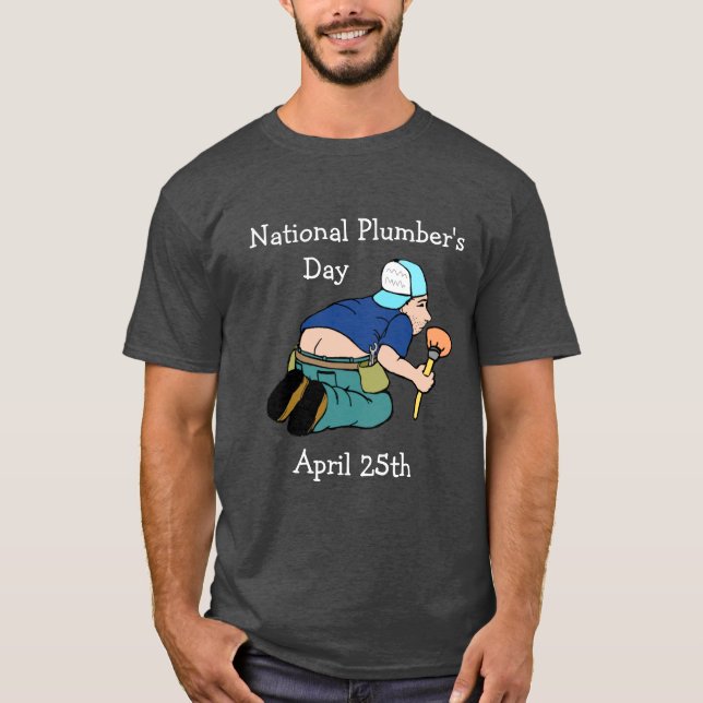 T-shirt Journée nationale du plombier 25 avril Chemise (Devant)