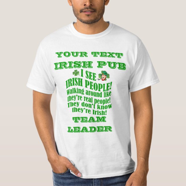 T-shirt Journée personnalisée de St Patrick (Devant)