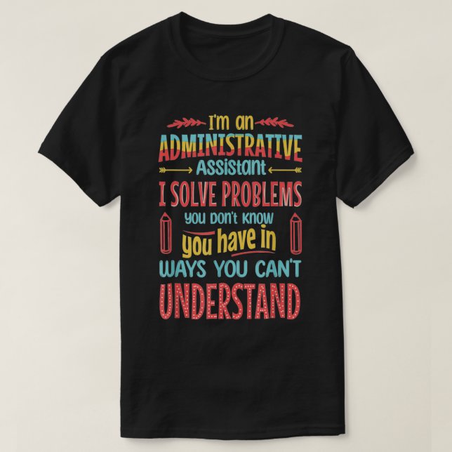 T-shirt Journée professionnelle administrative (Design devant)