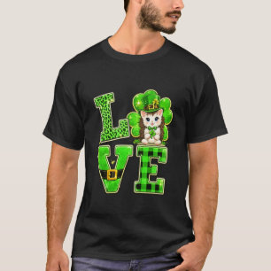 T-shirt Journée Saint-Patrick 2019 Hérisson Mignon Trèfle