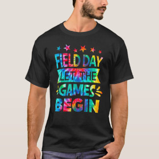 T-shirt Journée sur le terrain Que les jeux commencent Tie