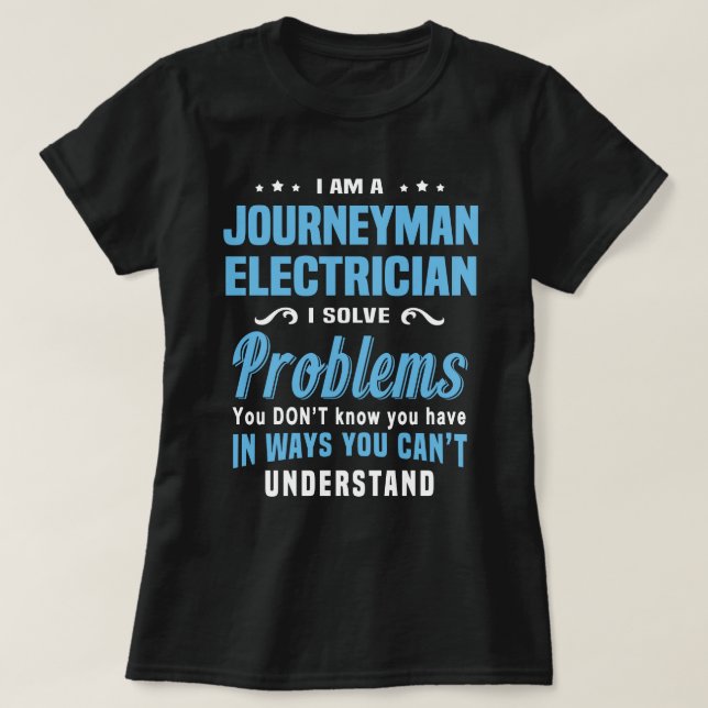 T-shirt Journeyman Electricien (Design devant)