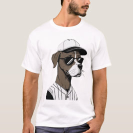 T-shirt Jours De Chien De Baseball Été