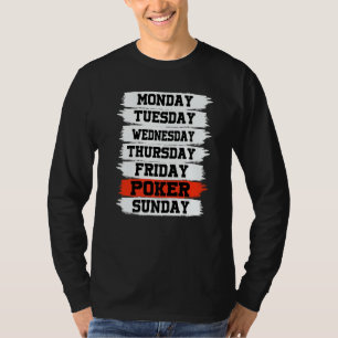 T-shirt Jours de semaine de travail lundi mercredi vendred