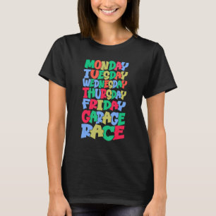 T-shirt Jours de semaine de travail lundi mercredi vendred