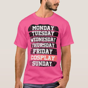 T-shirt Jours de semaine Travail Lundi Mercredi Vendredi S