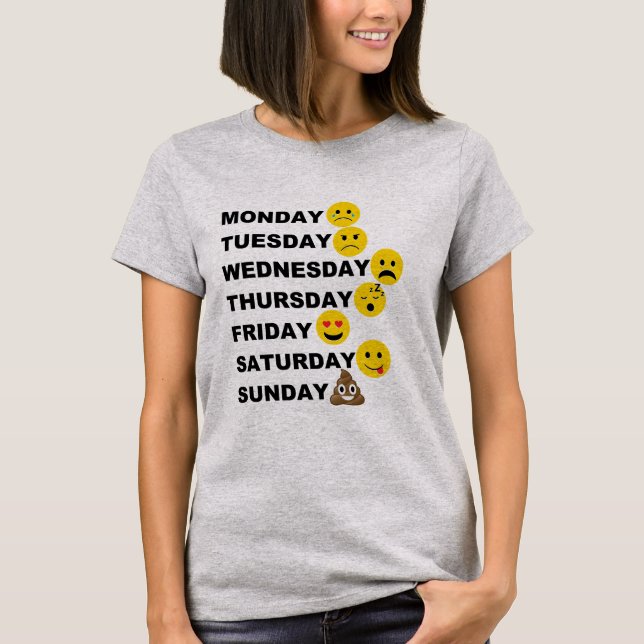 T-shirt Jours d'Emoji (Devant)