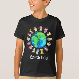 T-shirt Jours des terres Enfants autour du monde Sauvez