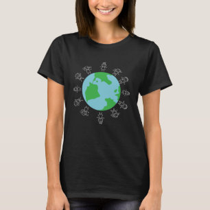 T-shirt Jours des terres Enfants dans le monde entier Chan