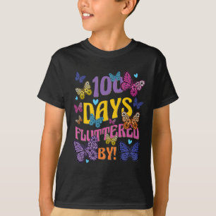 T-shirt Jours Fluttered By - 100th Day Of School Butterfly