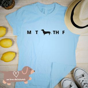 T-shirt Jours mignons de la semaine Dachshund